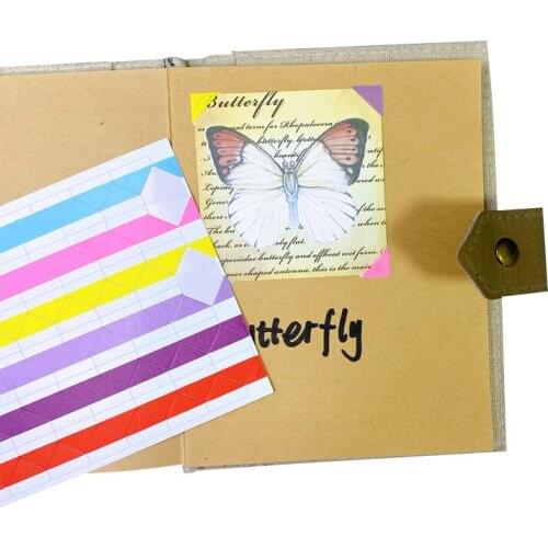 100pcs/lot Cute Small Multicolor Transparent Color Coded Adhesive Label Sticker Wholesale