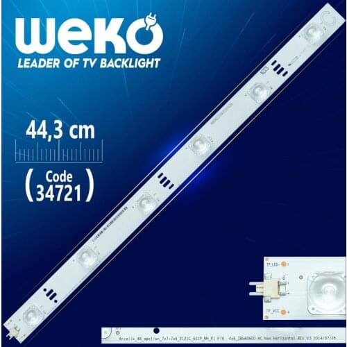 ARCELİK_48_APOLLON _ 7 X7 + 7 X6 _ 2121C _ 6 S1P _ NH _ R1 P76 4 X6 ZBG60600-AC - 44.3 CM 6 LED A - (WK-15)