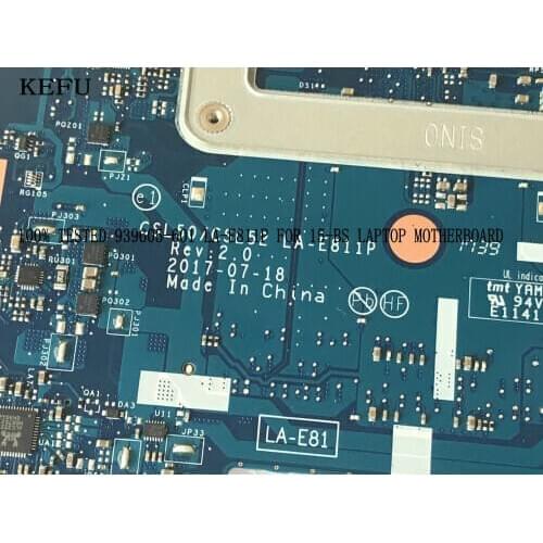 FAST SHIPPING. BRAND NEW. CSL50 / CSL52 LA-E811P LAPTOP MOTHERBOARD for HP 15-BS MAINBOARD.WITH PROCESSROR N3060