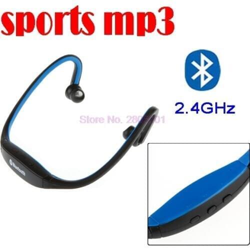 By dhl or ems 100 pieces New Sports Bluetooth Stereo Headphone Headset Wireless MP3 Player Hansfree