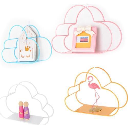 Nordic style childrens room decorations wrought iron cloud shelf decoration home accessories aesthetic room decor de hogar 2020