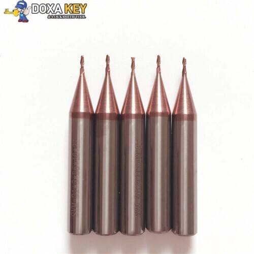 Carbide end milling cutter 1.0mm key milling cutter 2 flutes for WENXING vertical key duplicating machines