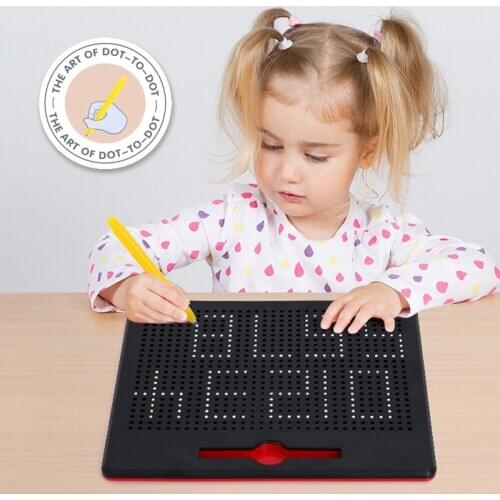 Montessori Toys DIY Creativity Magnetic Drawing Set Learning Educational Toys For Children Shape Kids Handicrafts Drawing Tablet