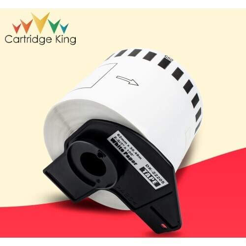 Cartridge King Label Thermal Paper for Brother DK-22205 Continuous Roll Paper Label Compatible for Bother QL QL-500 QL-550 Print