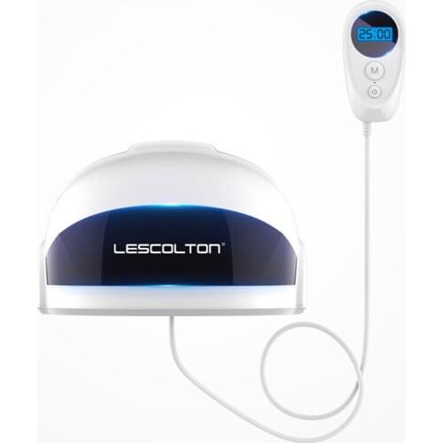 Lescolton Infrared Laser Promote Hair Fast Regrowth Helmet 650nm Infrared Laser Therapy Hair Rrowth Anti-Hair-Loss Device