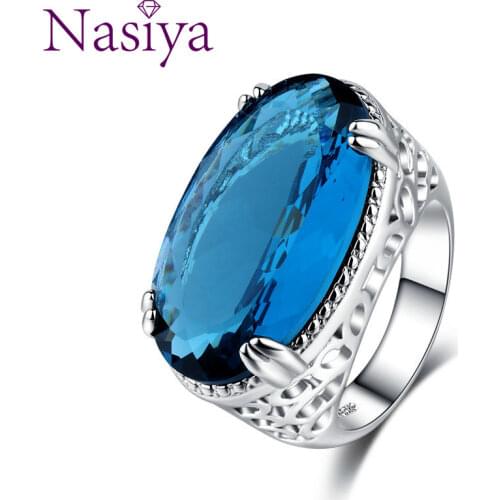 Кольца с сапфирами NASIA N STYLE China At AliExpress