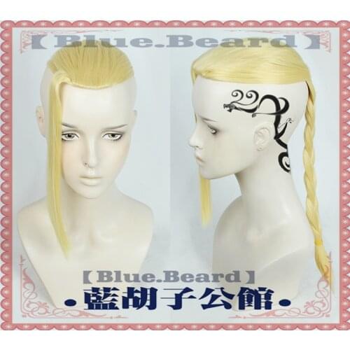 Anime Tokyo Revengers Draken Cosplay Wig Ryuguuji Ken Role Play Golden Heat Resistant Synthetic Hair Wig + Wig Cap
