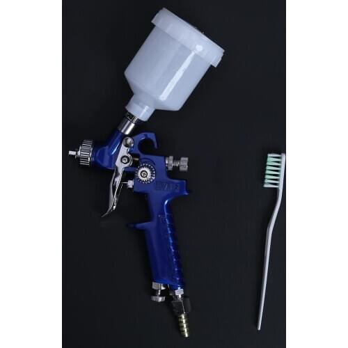 0.8mm/1.0mm 100ml Nozzle H-2000 Professional HVLP Spray Guns Mini Air Paint Spray Gun Airbrush Car Paint Polish Car Accessories