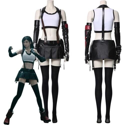 Final Fantasy VII: Remake Intergrade FF7 Tifa Lockhart Cosplay Costume Outfits Halloween Carnival Suit