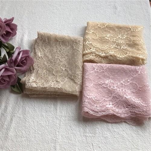 Diy lace ribbon width E1401 embroidered net lace trims for wedding party decoration diy sewing skirt accessories 20.5cm