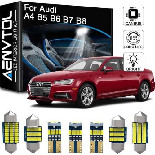 Seker Canbus LED Interior Light For Audi A4 S4 RS4 B5 8D B6 B7 8E B8 8K Quattro Sedan Avant 1996-2018 Auto Dome Map Trunk Bulbs