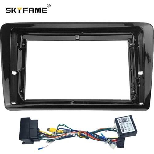 SKYFAME Car Frame Cable Canbus For Volkswagen SANTANA 2017 Android Big Screen Dask Kit Fascia Frame Line