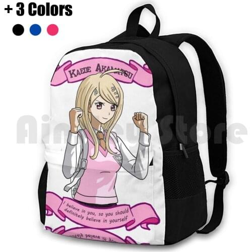 Kaede Akamatsu Outdoor Hiking Backpack Waterproof Camping Travel Danganronpa Drv3 Danganronpa V3 Killing Harmony Anime Games