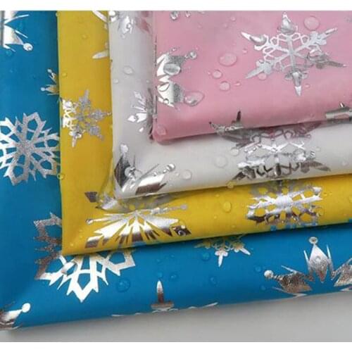 Waterproof Fabric Fabric TPU Outdoor Waterproof Cloth Snowflake Breathable Poncho Gear Pet Mat Bathroom Curtain Cover