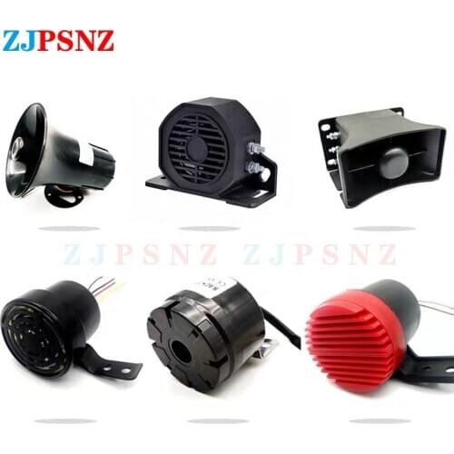110dB 12V 24V 48V Car Truck Vehicle Reversing Horn Waterproof Reverse Alarm Horn Buzzer For Vehicle Reversing Reminders Iron ABS