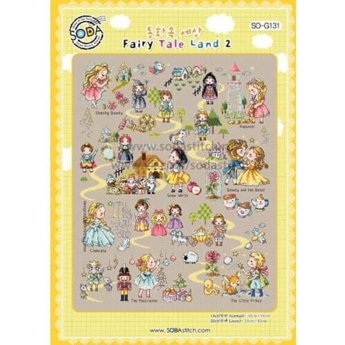 Top Manufacturer Embroidery Faily Tale Land Cross Stitch Patterns for lover with 100% Cotton Floss &Free Shipping for Home Decor