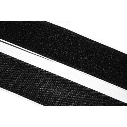 1.2 inch(30mm) width x 27yards length.ALL Purpose fastening tape With Super Adhesive Backing hook and loop.black