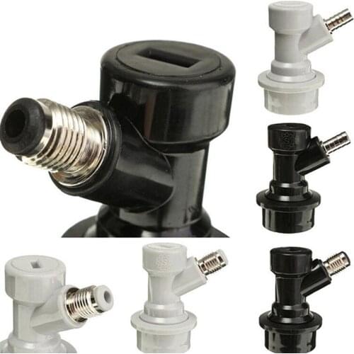 1PC Stainless Steel+Plastic Gas/Liquid Ball Lock Corny Beer Keg Connector Dispenser For Cornelius Style HomeBrew Bar Accessories