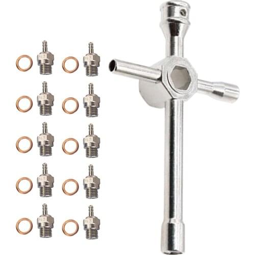 10 Set of N3/N4 Spark Glow Plug Replacements for HSP 1/8 1/10 Truck Buggy