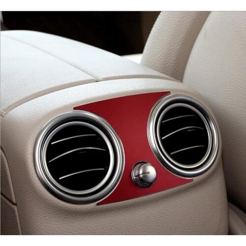 2 colors For Mer-cedes Benz C class GLC C180L C200L C260L Car Rear Air Condition Outlet Trim Styling Sticker Car Decal