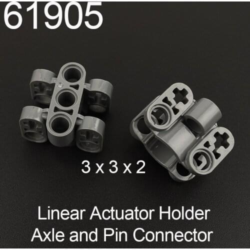 2PCS 61905 61904 61927 40918 Axle and Pin Connector Block 3x3x2 Pusher Connectors Building Block Bricks Parts MOC DIY Toys