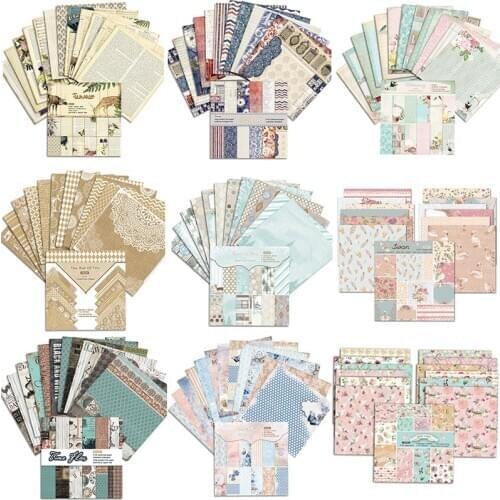 24 sheets/set 6*6 inch Colorful Crafts Pattern Paper Pad Cardstocks For DIY Cards Making DIY Scrapbooking Background Decoration