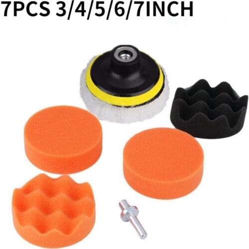 3 Inch Sponge Car Polisher Waxing Pads Buffing Kit for Boat Car Polish Buffer Drill Wheel Polishing Removes Scratches Dropship