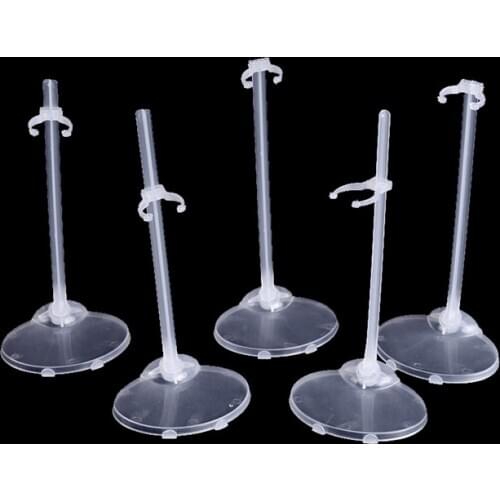 5Pcs Transparent Clear Color Dolls Toy Stand Support for Dolls Girls Prop Up Mannequin Model Display Holder Kids Toys Hot Sale