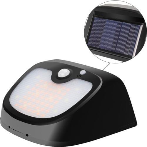 61LED Solar Light Outdoor Solar Lamp PIR Motion Sensor Wall Light Waterproof Solar Powered Sunlight for Garden Decoration