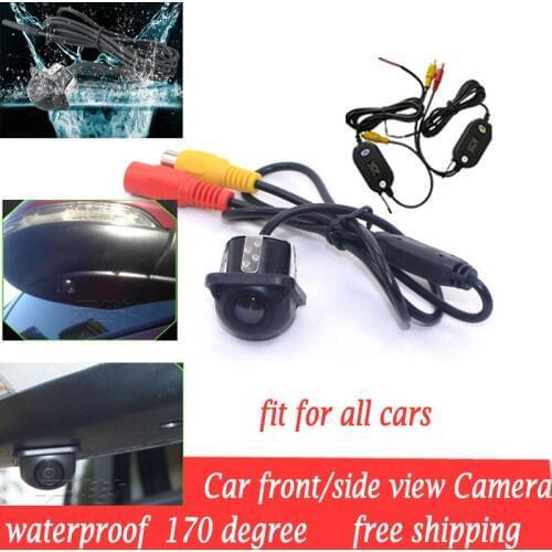 Wireless CCD car front view camera side view can be installed as front view front view car camera HD water proof