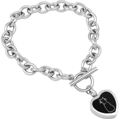CMB5061 5pcs/10pcs /lot Multiple-design Chain Bracelet Stainless Steel Cremation Jewelry Urn Bracelets for Ashes Urn Pendants