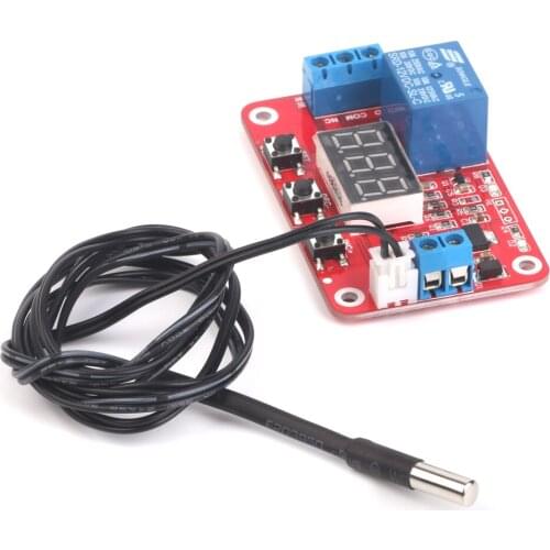 DC 12V Temperature Display Module Sensor Relay Switch Control