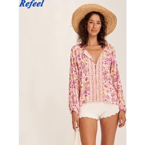 Elegant Loose Summer Top Camis Women Sexy Bohemian Floral Print Crop Top Red Short Tops 2021 Blusas De Mujer