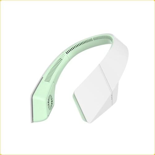 F58 New Mini Leafless Hanging Neck Fan Rechargeable Usb Portable Outdoor Sports Lazy Silent Small Mute Ventilador