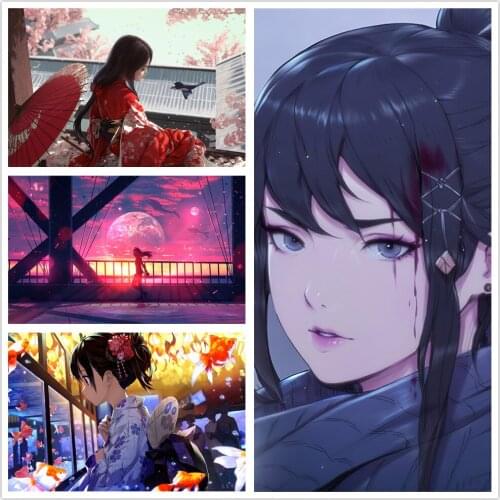 HD Beauty Anime Game Fantasy Girl HD Prints Canvas Wall Art Painting Modular Pictures Home Decoration Poster Living Room Frame