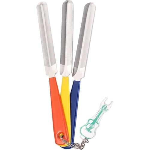 MagiDeal 3 Double Edged Nut Files for Bass Guitar Builder/Luthier Supply