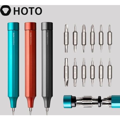HOTO 24 IN 1 Screwdriver Set, Multi-functional Precision Screwdriver, Mini Screw Driver, Magnetic Storage Box for 24PCS Bits Set