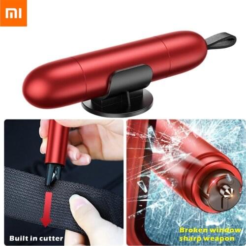 New Xiaomi Mini Car Window Glass Breaker Seat Belt Cutter Safety Hammer Life-Saving Escape Hammer Cut Knife Escape Blade Tool