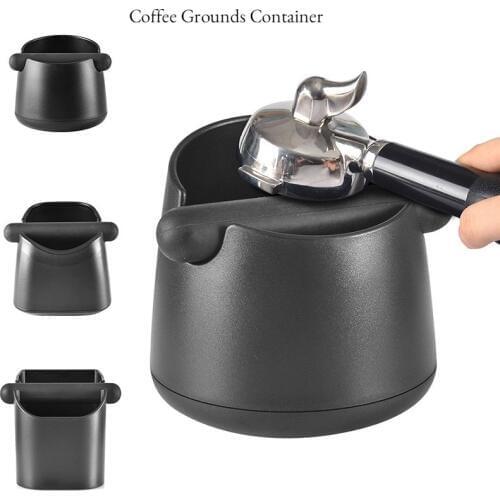 Coffee grounds barrel plastic knocking grounds box drop resistant anti-skid ground groove handle coffee machine accessories