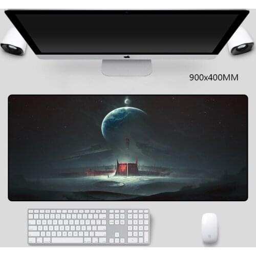 Moon Perspective Pad Mat Mice Big Mouse-pad Accurate-control Desktop Non-slip Pad Gaming Pads Table Mat Durable 900x400mm