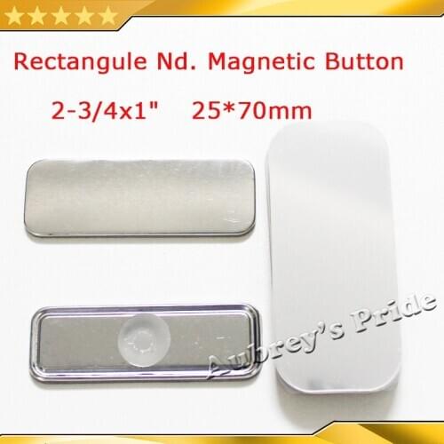 Rectangle 25x70mm 100 Sets NEW Fridge Dialog Box Nd. Strong Magnetic Back Button Maker Supply Materials