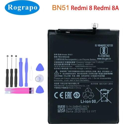 Аккумуляторы для телефонов Xiaomi Redmi 8 Rograpo China At AliExpress