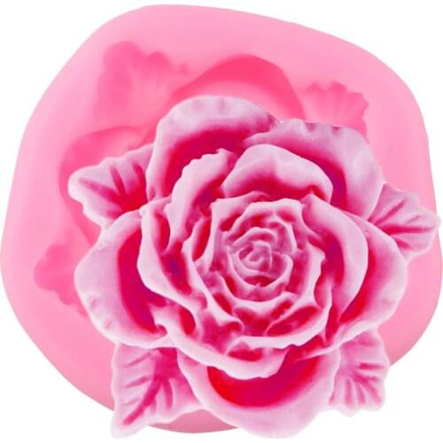 Roses Flowers Chocolate Wedding Cake Decorating Tools DIY Baking Fondant Silicone Molds Sugarcraft Candy Resin Clay Moulds