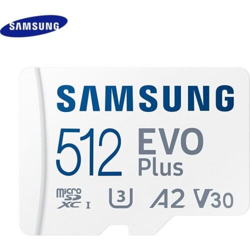Samsung Memory Card 64GB U1 Max Reading Speed 100MB/s Class 10 UHS-I EVO PLUS Micro SD Card 128GB 256GB 512GB U3 TF Card Microsd