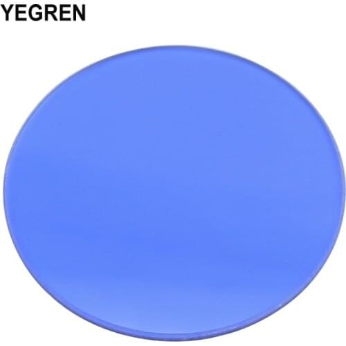Microscope Blue Color Filter Diameter 32 mm 35 mm 42 mm 45 mm Transparent Blue Glass for Biological Microscope Accessories Part
