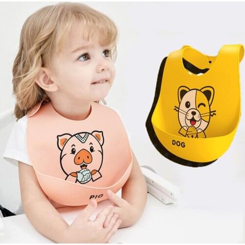 Baby Bibs Free BPA Silicone Saliva Towel Adjustable Different styles of Bibs Waterproof Saliva Dripping Bibs Dropshipping