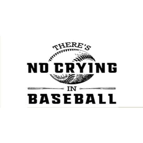 Funny Theres No Crying In Baseball Sport Gym Towel Novelty Custom Baseball Team Microfiber Towels for Bathroom Ball Bat 140cm