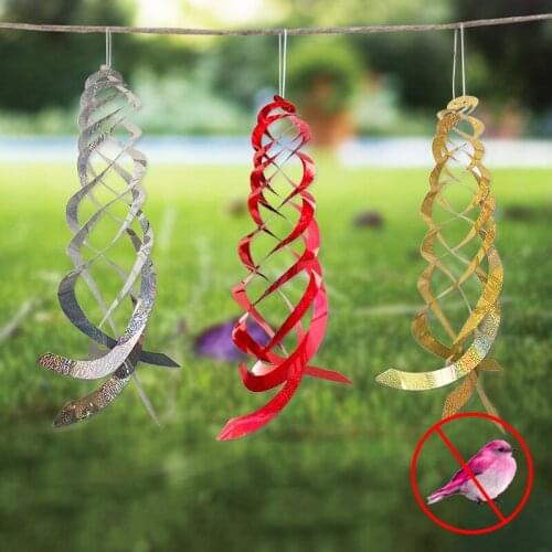 Rotating Reflective Rod Bird Bird Reflectors Scare For Sparrows Laser Flash Bird Repellent Film Orchard Bird Catcher