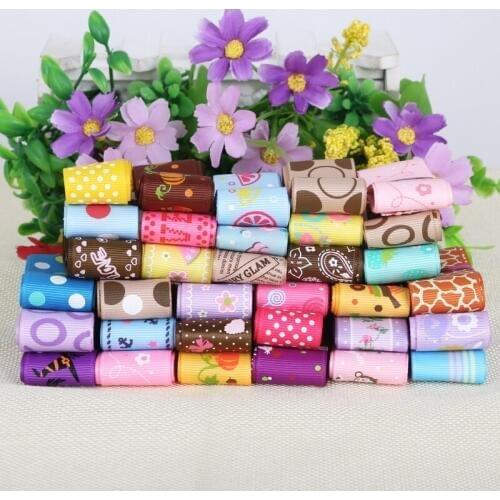 High Quality 10mm/15mm/25mm To Selection Grosgrain and satin Ribbons mixed Style randomly 20 Yards/lot (1Yard/style)