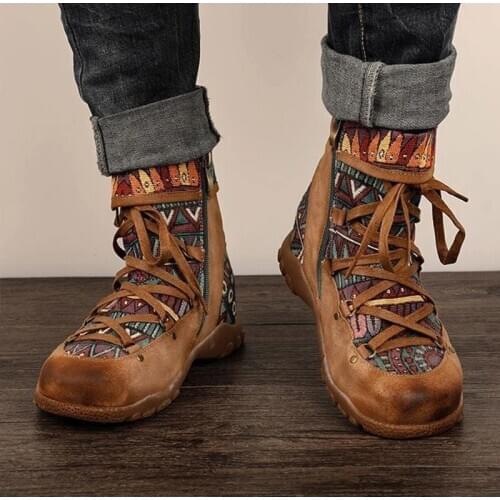 Ladies retro style ankle zipper ankle boots casual shoes winter ladies ankle boots women shoes